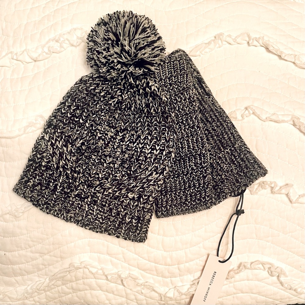 Rebecca Minkoff Beanie & Arm Warmers